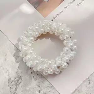 포인트진주머리끈 방울 당고 다양한연출 스타일맞는 헤어슈슈