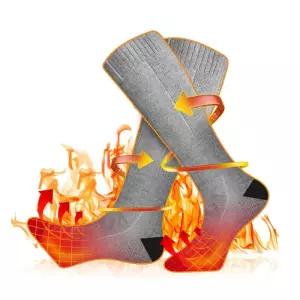 발열양말 겨울 5000mAh 보드 남녀 스포츠 긴 두꺼운 스키 스노우보드 따뜻한