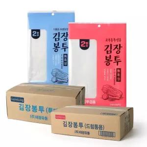 튼튼한 국산 김장 비닐봉투 2매 개별포장 특대형100매 왕대형60매