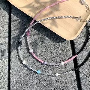 [핸드메이드] 블링 비즈 앤 펄 목걸이