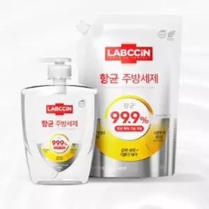 랩신 향균주방세제 레몬향 리필 1.2 주방세제 대용량세제 개운한주방세제