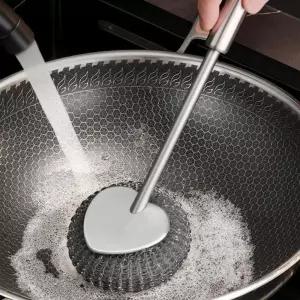 스테인리스 스텐 하트 손잡이 탄냄비 철 쇠 수세미 은 철수세미 스텐수세미