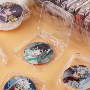 아크릴 캔뱃지 케이스 보관함 정리 핀뱃지 굿즈 수납 뱃지 커버 전시 보관