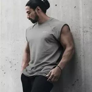 남성 헬스 민소매 티셔츠 라운드넥 운동 나시 머슬핏