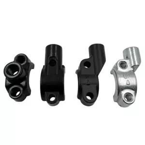 오토바이 마스터 실린더 브레이크 레버 미러 마운트 클램프 백미러 홀더 어댑터 22mm 핸들바 10mm 나사산