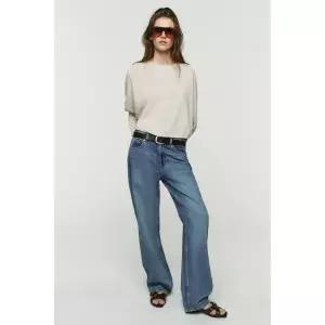 zara 자라 크롭 배트윙 슬리브 스웨터 - 크림