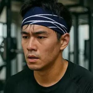 러닝 헤어밴드 스포츠 메쉬 통기성 운동용 트레이닝