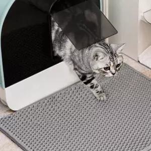 고양이 화장실 발판패드 사막화방지 그레이 모래매트