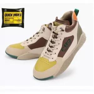 칼라 여성 하이탑 운동화 키높이 스니커즈 여자 신발 신발 세정티슈 세트