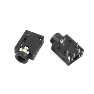 PJ353 3.5mm 1/8 암 스테레오 오디오 커넥터 6 핀 P PCB DIP 인터페이스 헤드폰 잭 일반 오픈 클로즈 10 개