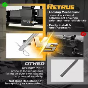 볼트 너트가 장착된 RETURUE 4PCS 18000파운드 트레일러 스테이킹 포켓 D 링 대형 이동식 플랫 트럭 및