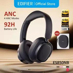 Edifier ES850NB 무선 헤드폰 소음 차단 Bluetooth 이어폰 고해상도 오버이어 헤드폰(캐리 백 포함)