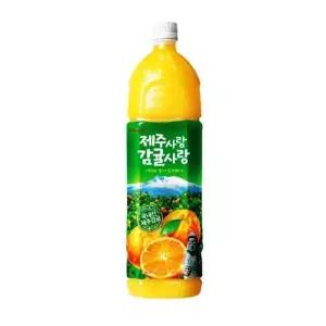 롯데칠성음료 롯데 제주사랑 감귤사랑 1.5L X12펫
