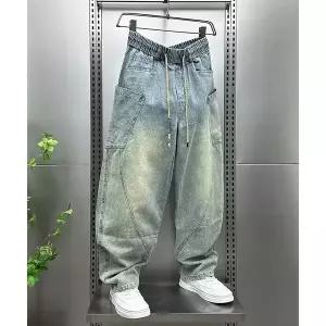 남친 캐주얼 배기청바지 배기핏 청바지 춘추 일자 배기 긴바지 admr3