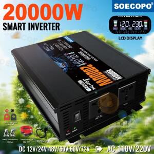 듀얼 전압 입력 20000W 스마트 호환 캠핑 인버터 태양광 & 전류 DC-AC 110/220V 12V (110V 가정용)