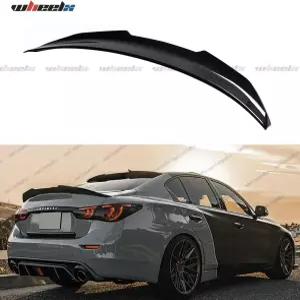 2014-2024 인피니티 Q50과 호환되는 휠엑스 리어 트렁크 스포일러 14-24 4도어 세단에 적합한 PSM 스타일