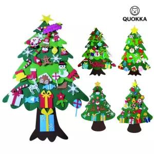 크리스마스 만들기 DIY 펠트 트리 조명 인테리어 선물 가랜더 장식 소품 벽트리 데코 감성 앵두 전구