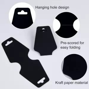 MIAHART 250개 목걸이 디스플레이 카드 빈 홀더 태그 보석 팔찌 열쇠고리 걸이 부착