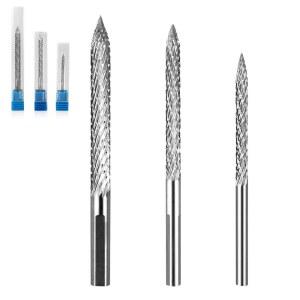 LSTOPGO 타이어 리머 드릴 비트, 텅스텐 스틸 수리 버 3팩 와이어 커터 드릴, 인서트 공구 자동차 공구(3mm 4.5mm 6mm)
