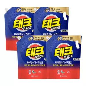 테크 베이킹소다+구연산 액체세제 일반 리필 2L X 4개