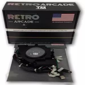 RetroArcade.us PC 또는 MAC USB PS2 및 잼마 + 마메 시스템용 트랙볼 3인치 아케이드 게임