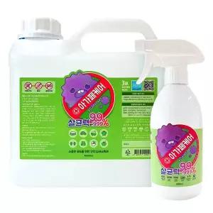 아가페케어 뿌리는 소독제 코로나99.9%제거 4L+500ml