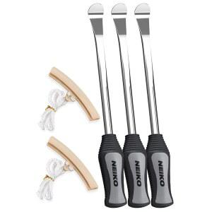 NEIKO 20600A 타이어 스푼 레버, 수리 도구 키트, 1/2인치 경화 강철 다리미 11개, 림 프로텍터 2개, 5피스 레버 세트, 교체 도구, 소형