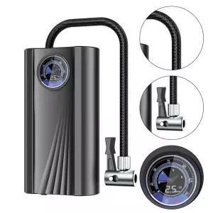 전기 공기 압축기 고정밀 미니 타이어 펌프 빠른 팽창 전자 팽창식 오토바이 자동차 자전거용 12V