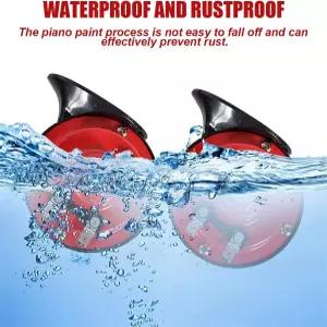 2PCS 300DB 슈퍼 라우드 트레인 혼 12V 방수 에어 교체 키트 카 전기 달팽이 더블 자동차 오토바이 트럭