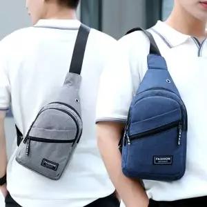 캐주얼 슬링백 비니지스백 방수크로스 가죽크로스 가방 미니 2단지퍼 캔버스