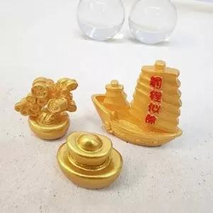 풍수소품 재물운 금전운 머니트리 금원보 황금배 미니 장식품