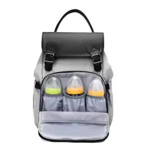 아빠백팩 그레이 포켓 기저귀 백팩 방수 보온보냉 파우치 외출