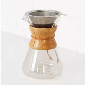 올비아 24K 골드프린팅 우드핸들 드립포트 0.8L