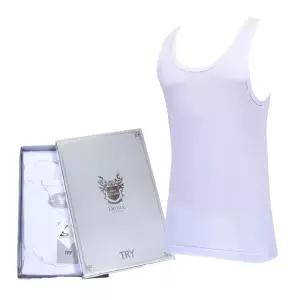 국산 TRY 남성 순면 민소매 런닝 흰색 메리야스 런닝구