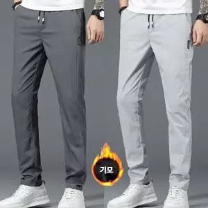 남성용 슬림핏 기모슬랙스 정장바지