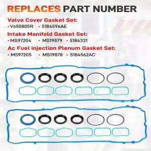 GDUKOP 밸브 커버 흡기 매니폴드 개스킷 세트 크라이슬러 200 300 지프 체로키 랭글러 닷지 챌린저 충전기