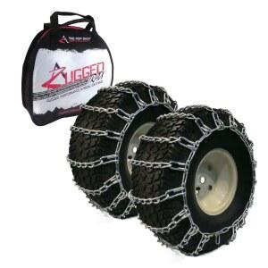 The ROP Shop | Pair 2 Link TIRE Chains 18x9.5x8 18x8.5x10 19x9.5x8 for UTV ATV 4-Wheeler Quad