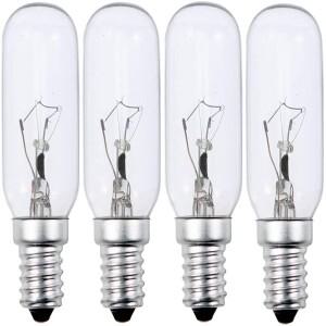 6팩 40W T25 쿠커 후드 전구 E14 SES 나사 추출기 팬 냉장고 소금 램프 오븐용 기기 관형 2700K 교체