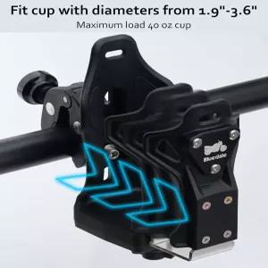 자전거 유모차 스쿠터 휠체어 보트용 초대형 오토바이 ATV 컵 홀더 1.9~3.6인치 물병 블루데일 유니버설