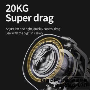 BILLINGS NGK 스테인레스 스틸 베어링 스피닝 낚시 릴 8000-14000 시리즈 최대 드래그 20kg 강력한 소금 담