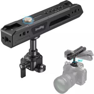 NATO 클램프가 장착된 스몰리그 회전식 상단 핸들 카메라 케이지용 경량 최대 용량 15KG 원키 회전 360°