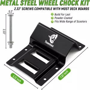 UTV 휠 초크 타이다운 키트 - 4 500파운드 브레이크 강도 헤비 듀티 트레일러 타이어 스트랩 시스템 SXS