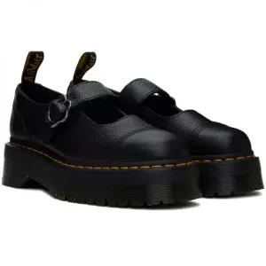 [매장정품] 닥터마틴 블랙 아디나 플라워 버클 가죽 플랫폼 옥스포드 슈즈 27644001