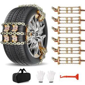 스노우 체인, SUV, 자동차, 세단, 픽업 트럭을 위한 긴급 미끄럼 방지 타이어 얼음, 눈, 진흙, 모래, 적용 가능한 폭 225-305mm (8.86-12인치)