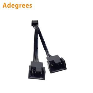 1~ 2 분배기 PWM 4핀 3핀 컴퓨터 마더보드 CPU 팬 커넥터 냉각 팬용 연장 케이블