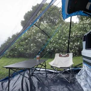 캠핑 및 하이킹을 위한 aomxay SUV 텐트 레인플라이와 스테이크가 장착된 경량 자동차 트럭 해치백을 6피트