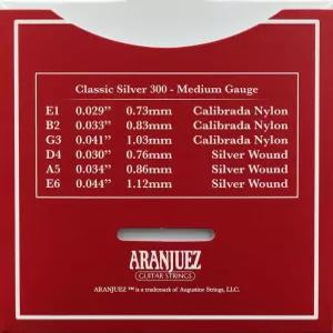 아란후에즈 현 - 클래식 기타 나일론 쿠에르다스 파라 기타라 스페인 사운드 (싱글 세트 실버 300)