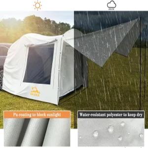 캠핑용 자동차 텐트 4-6인용 유니버설 SUV 밴 테일게이트 방수 UPF 50 + 별도 스크린 포함