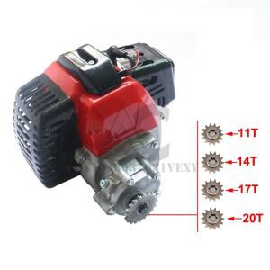 2스트로크 미니 먼지 자전거 포켓 바이크 Atv 부품용 기어박스 49cc 엔진