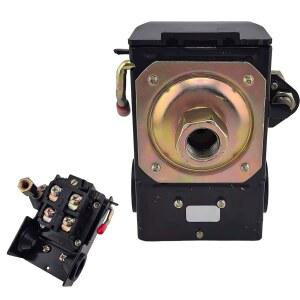 [미국배송] SYUNQ 에어 컴프레서 압력 스위치 교체 부품용 90-125 PSI 단일 포트